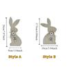 Minimalist Easter Bunny Crafts Cartoon Wooden Rabbit Decoration Easter Bunny Ornaments  Party