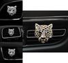 New Leopard Car Air Vent Perfume Aromatherapy Clip With Diamond Leopard Head Personalized Car Interior Decoration