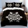 Geometric Snowflake Wall Decor Set Soft Comfortable Duvet Cover Bedding Set Included 1*Duvet Cover & 2*Pillowcases, Gift