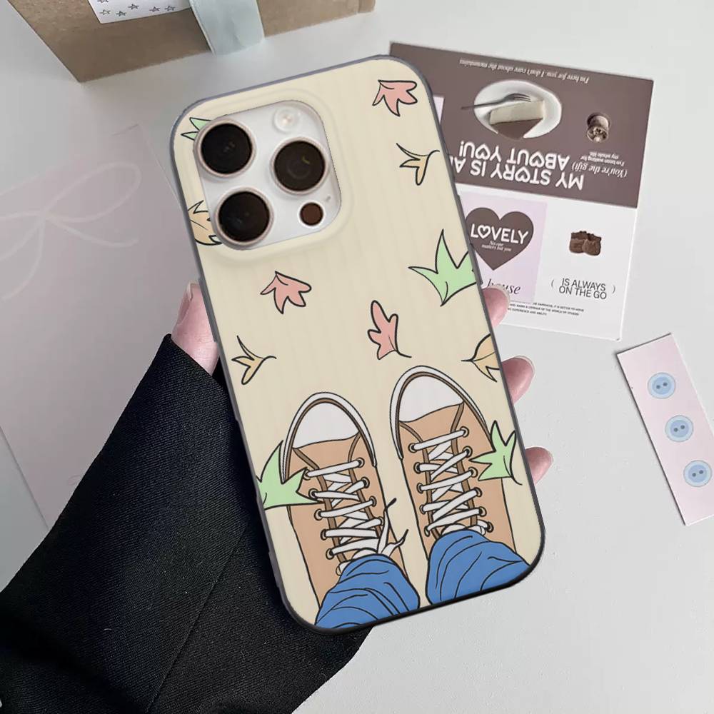New Heartstopper Anime Stripe Corrugated Shockprof Phone Case For IPhone 17 16 15 14 13 12 11 Pro Max Plus Pro Cover