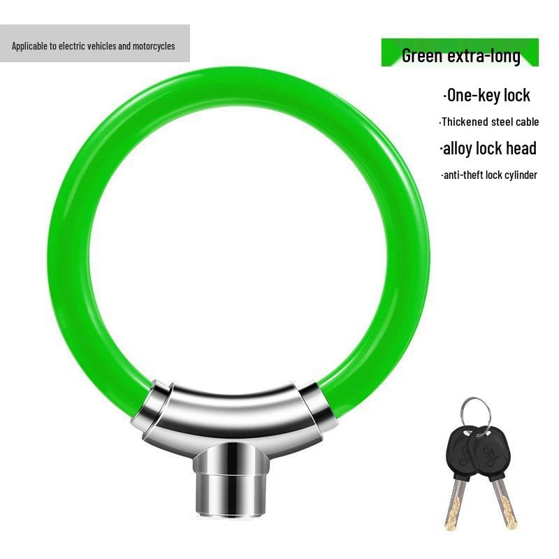Anti-Theft Portable Bike & Skateboard Ground Lock with Electric Battery