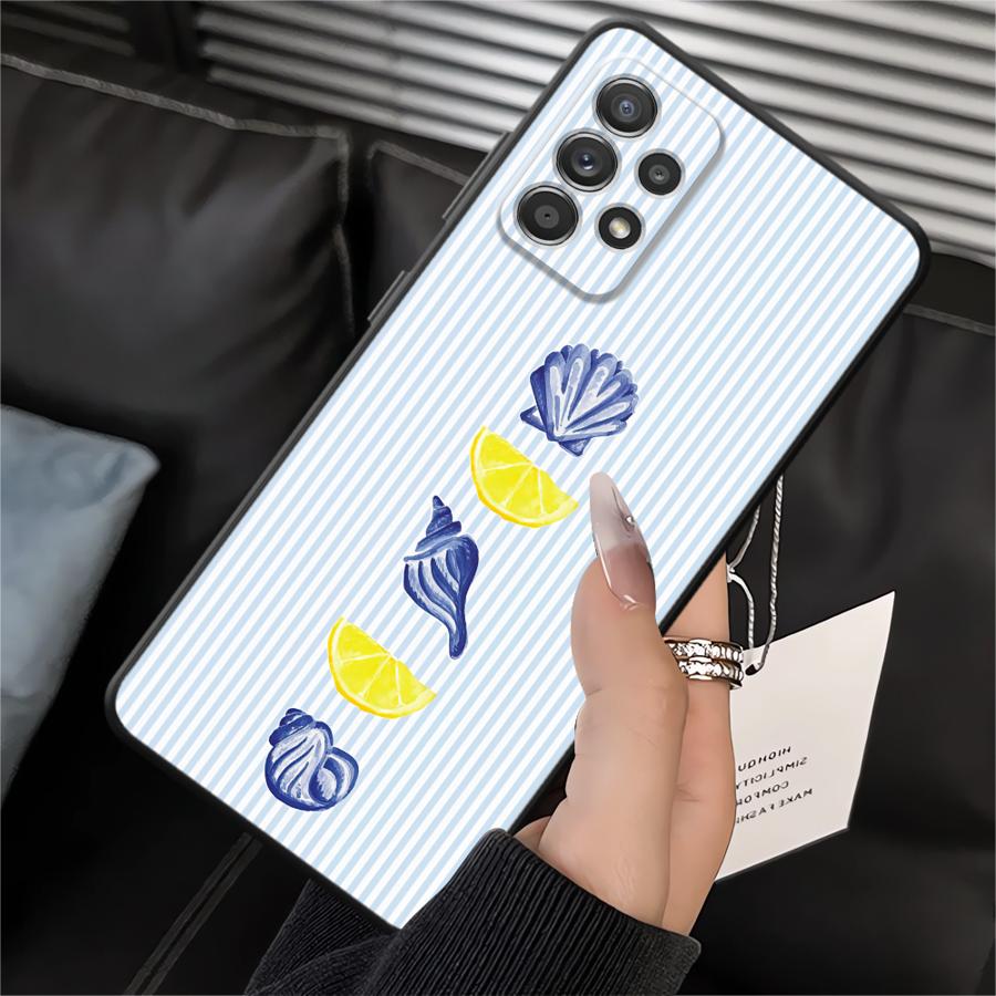 

Чехол для Samsung Galaxy A03 A05 A01 A02 A06 Note 20 Ultra 9 10 A50 A70 A10 A20 A30 A40 A04 Мягкая задняя крышка телефона Морские животные Galaxy A01