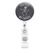 Skull Flower Id Tag Badge Holder With Retractable Badge Reel Cards Storage Organizer For Nurses Employee Pass Work Card Holder