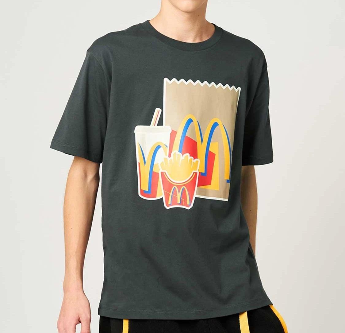 [Japan Limited] Graniph x McDonald s Retro Takeout Logo T-Shirt Black Unisex NEW 4XL