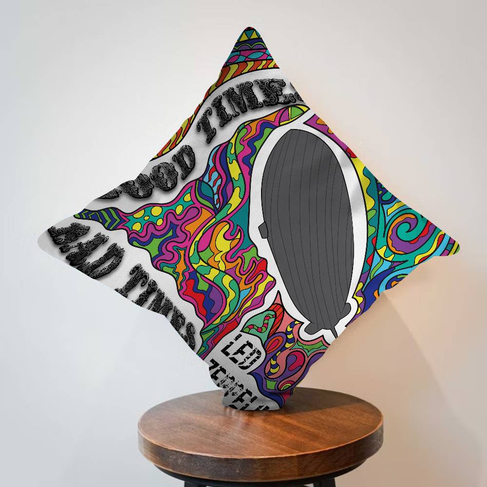 L-Led Z-Zeppelins Pillow Cushion Cover Pillowcase Living Room Sofa Home Decor Customized