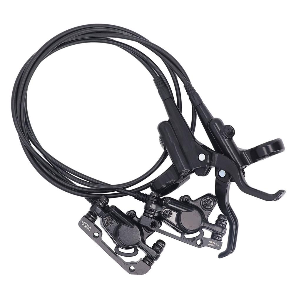 Mountain Bikes Disc Brake Set Alloy Powerful Braking Sensitive Bikes Hydraulic Disc Brake Lever Kit for Cycling