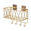 Bathroom, Toilet, Shelf, No Punching, Toilet Wall Storage, Cosmetics, Skin Care Products, Bath Ball, Wrought Iron Hanger.