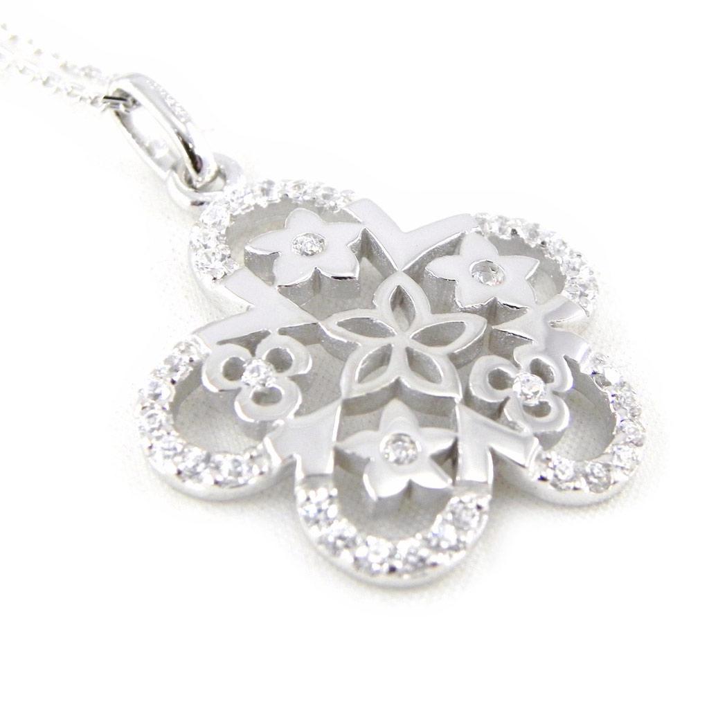

Altesse [H3838] - Серебряное колье «Цветочный свет»