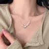Elegant S925 Silver Pearl Heart Necklace - Versatile & Creative Choker for Women