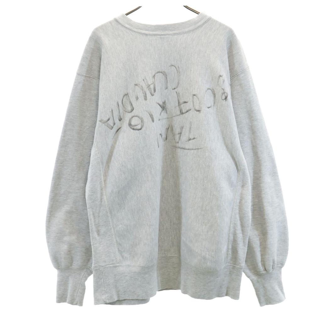 Champion 90s Made in USA Vintage Embroidered Tag Memorial BUCKNELL Long sleeve Reverse Weave Sweatshirt trainer Men's Used