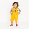 MIKIHOUSE HOT BISCUITS Boys and Size LL 6-Piece Overalls, Girls, Kids' Clothing, Yellow, (100-110cm), 72-3301-495