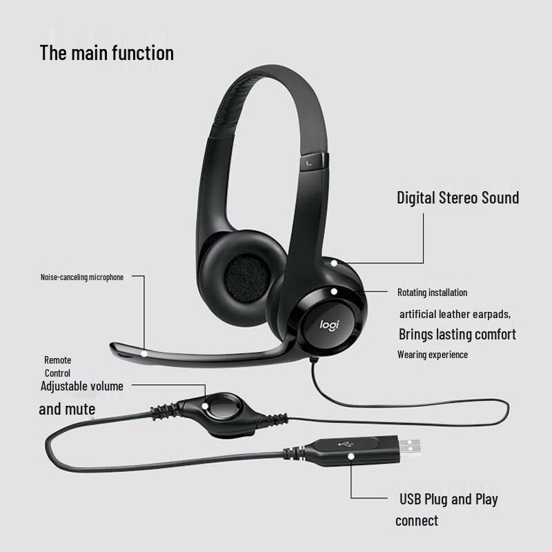 Logitech (G) Wired Stereo Headset with Microphone