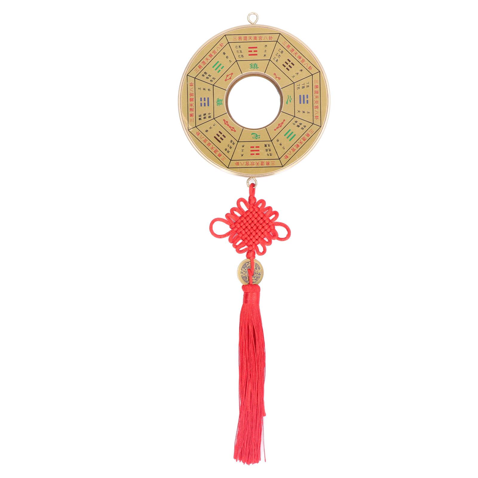 Goolrc Bagua Mirror Feng Shui Absorb Positive Energy Bring Wealth Good Luck Bagua Mirror Suspension Car