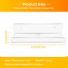 2PCS Clear Acrylic Wall Shelf Floating Book Shelves For Wall, Display Wall Shelves For Bathroom, Bedroom, Kitchen