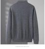 Men's Plus Size Warm Lapel Knit Wool Sweater for Autumn 2026