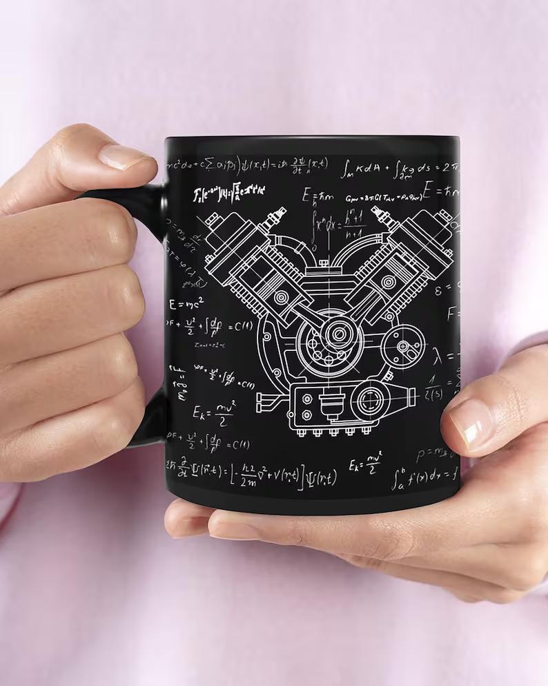 Mechanic Engine Mechanic Engine Engine Ceramic Coffee Mug Water Cup Car Motorcycle