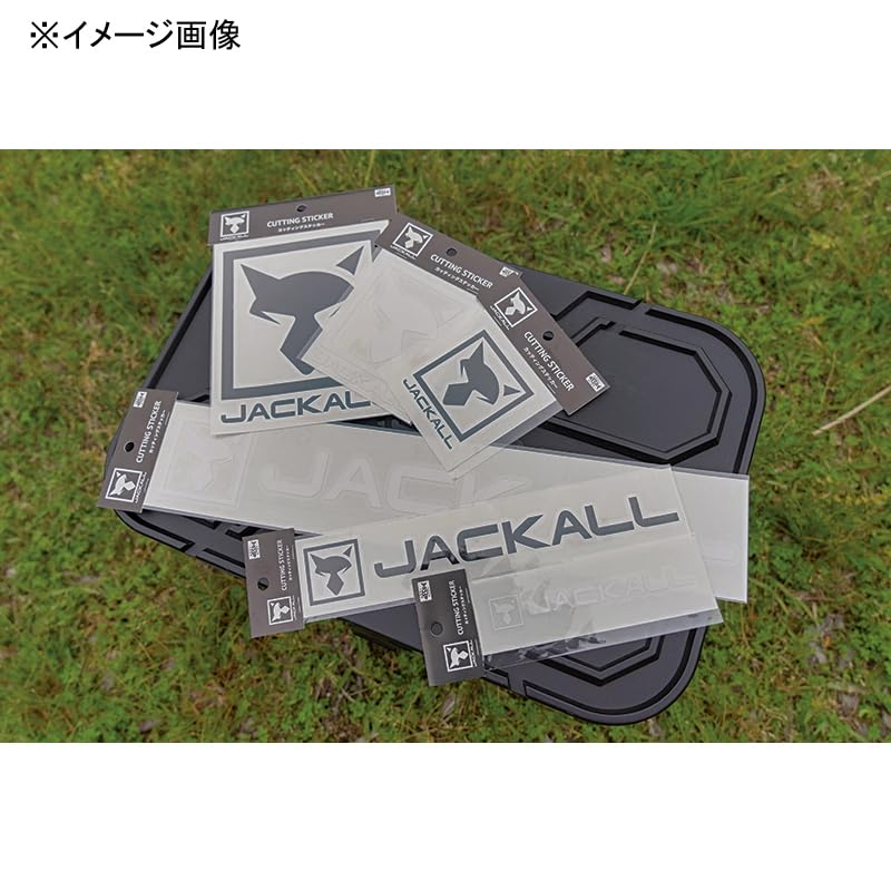 JACKALL JK Cutting Sticker, Rectangular, Small, White