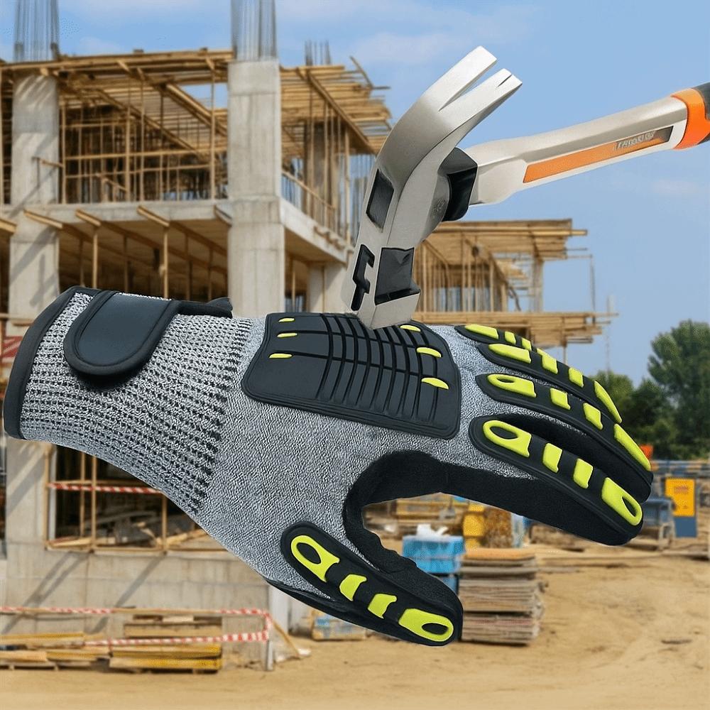 Oil-proof Anti Cutting Gloves Shock Absorbing Anti-smashing Gloves  Rescue Work