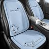 Fashion Luxury Car Seat Cushion Linen Cartoon Bear Women's Cute Anti-slip Breathable Car Seat Protect Cushion Cover Universal