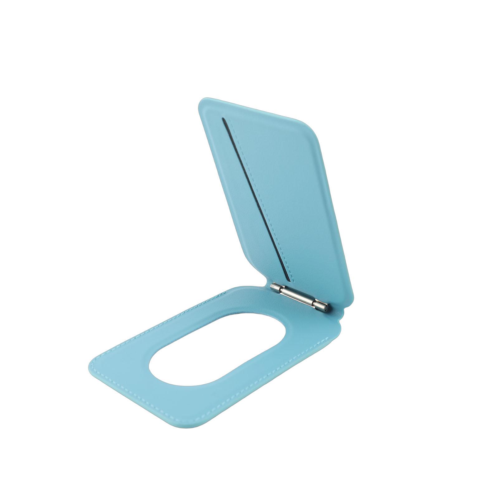 Magnetic Wallet Stand Leather Multi Angle Foldable Rotating Magnetic Card Holder Phone Stand Blue синий