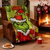 Printed Blanket Christmas Green Flannel Blanket Conditioning Lunch Break Blanket