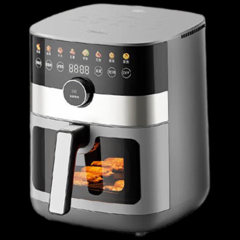 Midea 6.5L Smart Air Fryer with Viewing Window CN plug (adapter included)