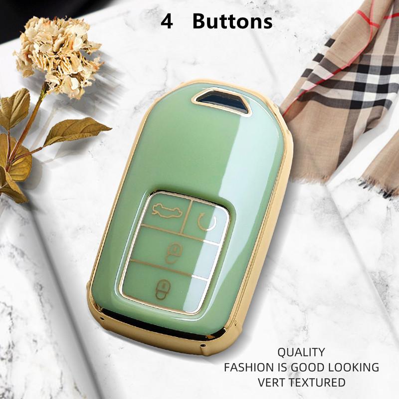 Luxurious Remote Key Case Cover For Honda CRV Fit Civic Accord HRV City Odyssey XRV Pilot Jazz Jade Vezel Crider Car
