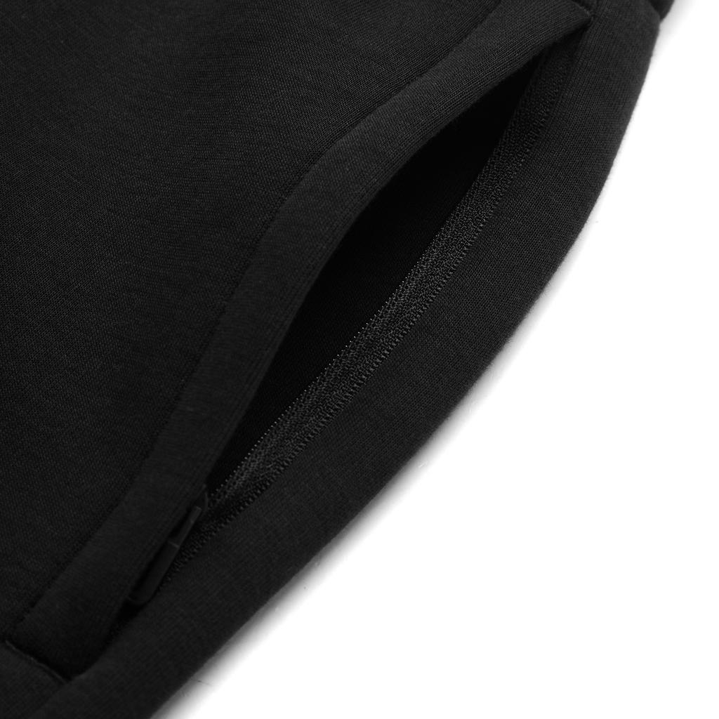 Li-Ning Simple Solid Color Mid Waist Comfortable Breathable Cuffed Knitted Sports Pants Men bottoms Black AKLU553-1
