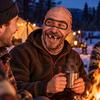 Outdoor Winter Hiking Gear Old Man Ski Mask Realistic 3D Funny Face Balaclava Novelty Full Protection for Cover with Neck Coverage Skiing
