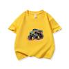 Kids Cotton T Shirt Bold Multicolor Offroad SUV Print Crew Neck Short Sleeve Tee Casual Boys Girls Summer Tops
