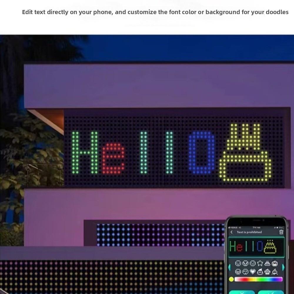 RGB Smart Curtain Lights Music Sync DIY Pattern Lights New LED Party Lights  for Wedding/Birthday