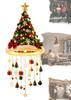 Lighted Santa Hat Hanging Chandelier – Festive Glowing Holiday Decoration for Indoor Ceiling, Living Room, Porch & Party