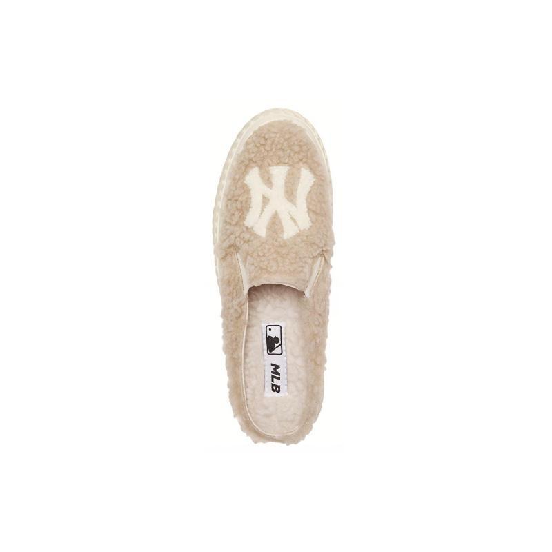 MLB Playball Mule Low-Top Skateboard Shoes Unisex Beige Sneakers 3AMUUD216-50SAS