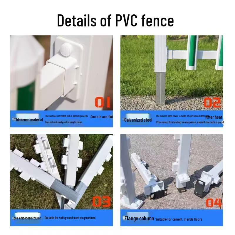 Outdoor PVC Steel Fence Barrier Wall for Community Safety and Road Isolation