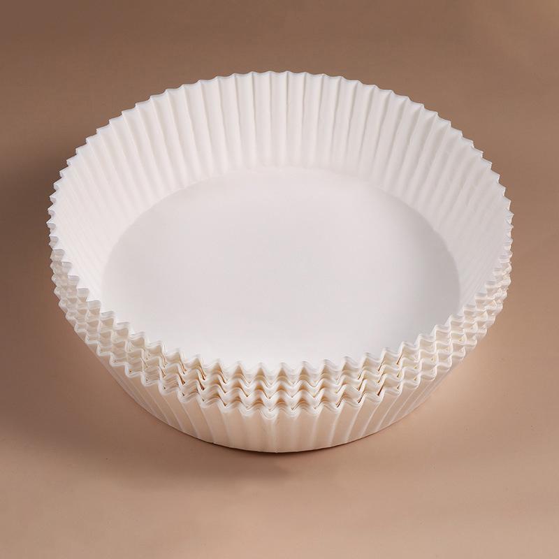 

50 шт. одноразовая бумага для фритюрницы с антипригарным покрытием бумага для выпечки для фритюрницы круглая бумага для фритюрницы бумажные кухонные принадлежности белый