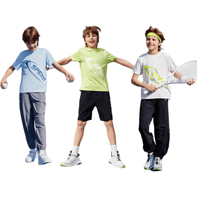 Balabala Boys' Quick-Dry Short Sleeve Sport T-Shirt