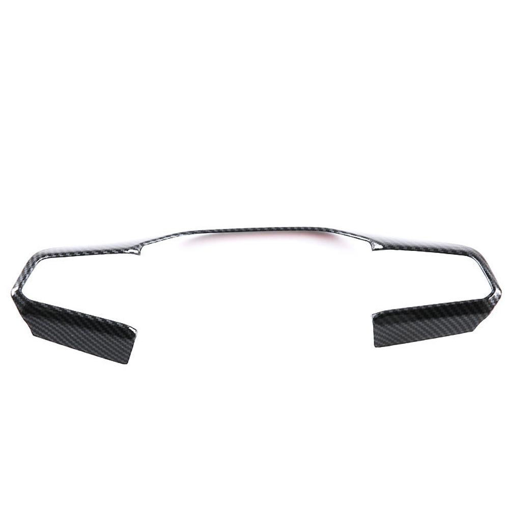 Carbon Fiber Texture Car Interior Steering Wheel Panel Frame Cover Trim Decoration Accessories For MG 4 MG4 EV Mulan 2023