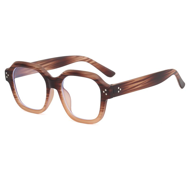 Retro Square Frame Eyeglass Women Leopard Computer Reading Glasses Clear Blue Light Blocking Eyewears Vintage Decorative Goggles