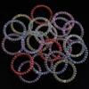 20 Stück/Los Bunte Herz Runde Hohlperlen Lose Abstandshalter Acrylperlen Für Schmuckherstellung DIY Anhänger Armband Ohrring Zubehör