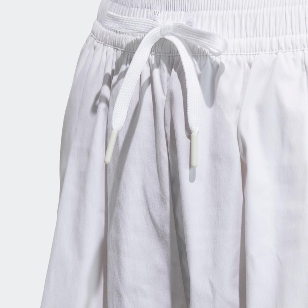 Adidas Pleated Woven Sports Shorts Women Bottoms White GT6827