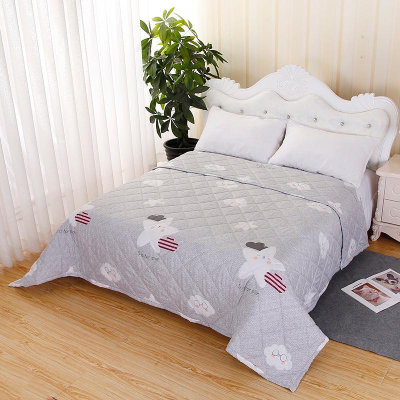 Spring Summer Thin Quilt Comfortable Single Double Blanket Quilts for Children Adults