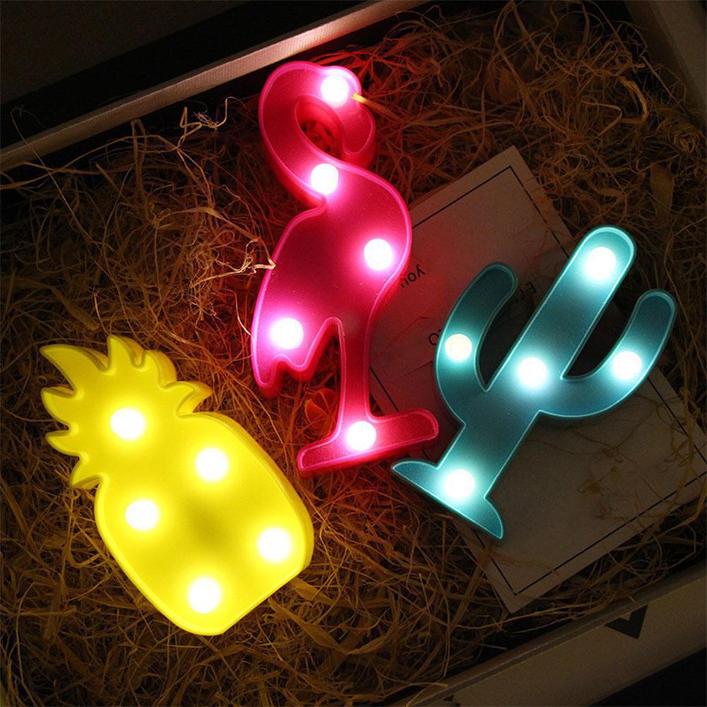 3D Cartoon LED Nachtlicht Flamingo Ananas Kaktus Form Lampe Home Decor  gnstig kaufen  Preis, kostenloser Versand, echte Bewertungen mit Fotos   Joom