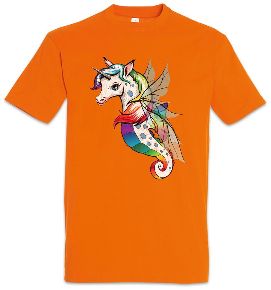 Unifairyhorse T-Shirt Unicorn Horses Fun Rainbow Tattoo Rockabilly Fairies