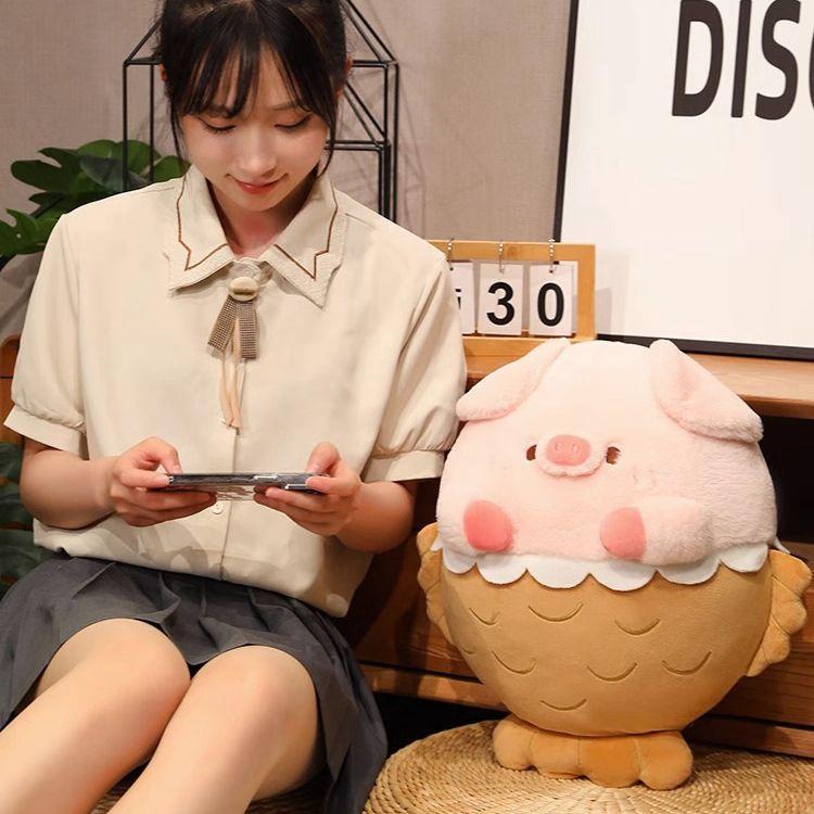 Snapper Pig Doll Piggy Doll Doll Plush Toy Pillow Girls Sleeping Bed Mermaid Birthday Gift