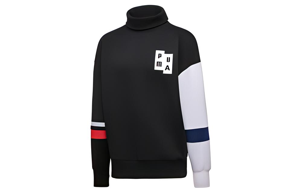PUMA Sweatshirts Unisex Stand Collar Moderate Regular 576958-01 XXS