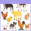 Haustier Schaf und Kaninchen PVC Modell Set mit realistischen Details für Bildungsdisplays und Dekoration