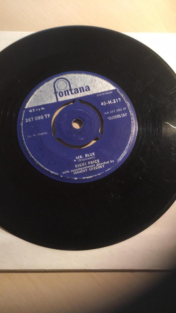 

7inch Record RIKKI PRICE - Mr. Blue 45H217,267080TF Fontana 1959 UK Pop Used