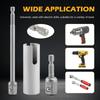 CALIDAKA 8inch Scissor Jack Slotted Drill Adapter T-Slot Drill Attachment with 2 Adapter Bits,Compatible with RV Manual Scissor Jacks C-Jack