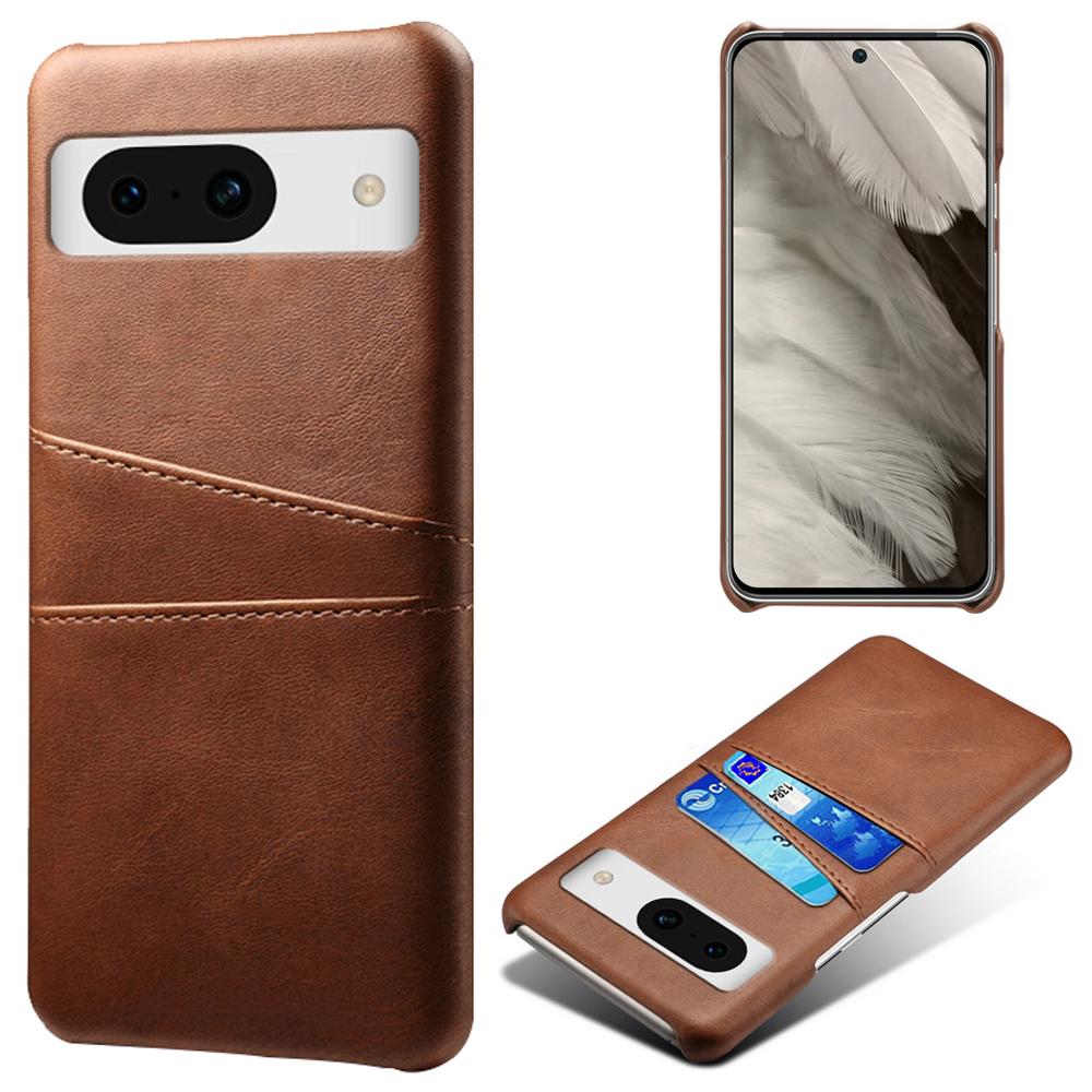 For Google Pixel 8a Case PU Leather+PC Phone Cover with 2 Card Slots