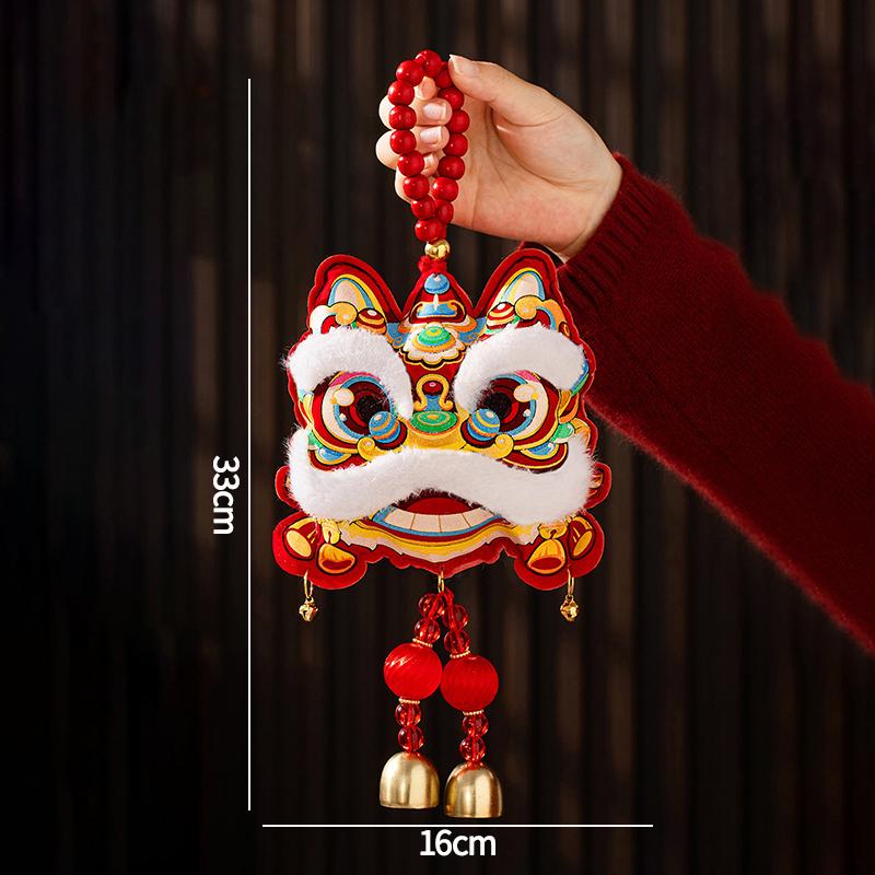 Chinese New Year Tet Decoration 2026 Vietnamese Red Hanging Pendants with Tassel Spring Festival Door Wall Hanging Ornament